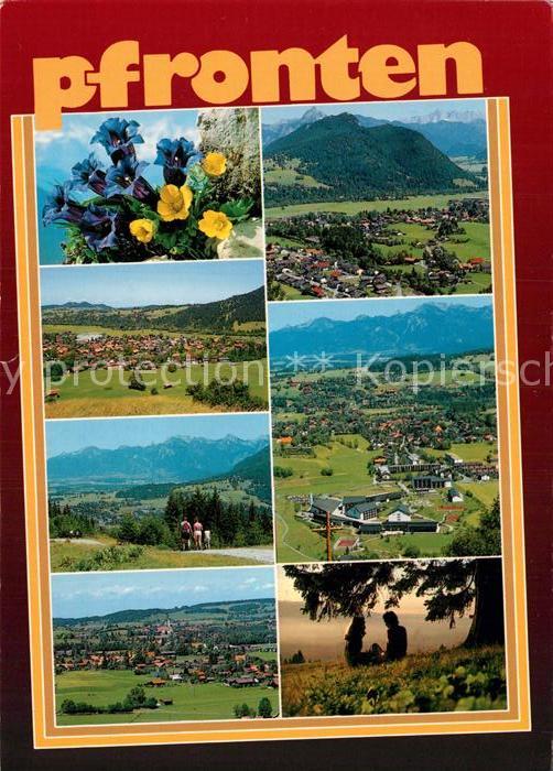 Pfronten Ostallgaeu Bayern Fliegeraufnahme Teilansicht