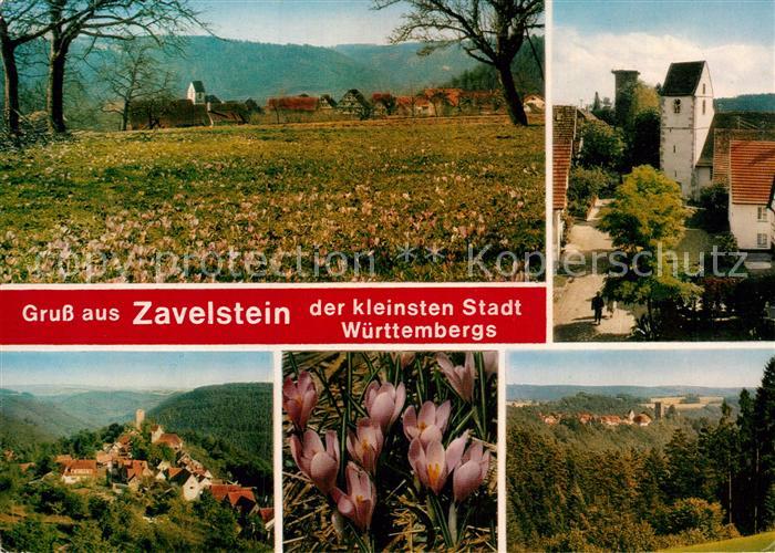 Zavelstein Kirche Teilansicht Panorama