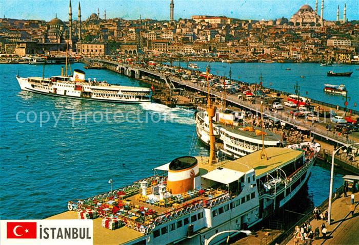 Istanbul Constantinopel Galtara Bruecke Neue Moschee