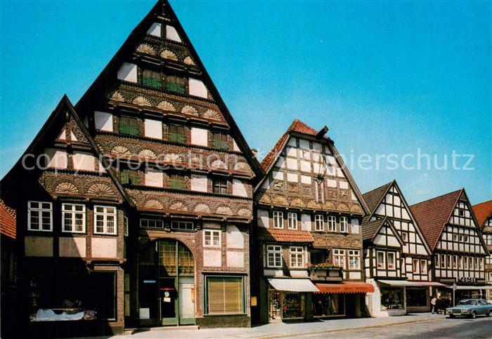 Bad Salzungen Lange Strasse Alte Fachwerkhaeuser