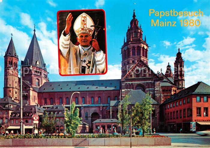 Mainz Rhein Papsbesuch 1980 Dom