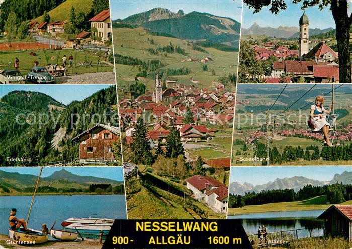 Nesselwang Panorama Sesselbahn Edelsberg ZugspitzblickMinigolf