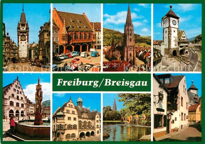 Freiburg Breisgau Martinstor Historisches Kaufhaus Rathaus Kornhaus Schwabentor