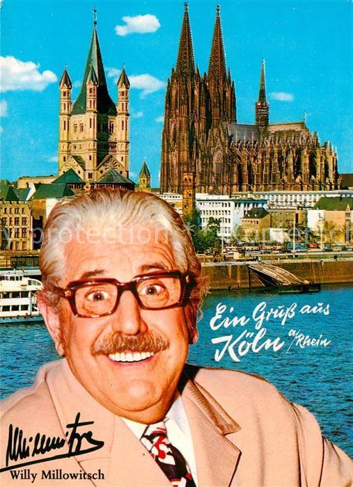 Koeln Rhein Dom Willi Millowitsch