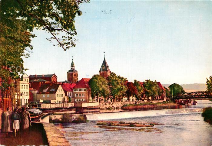 Hameln Weser Partie an der Weser