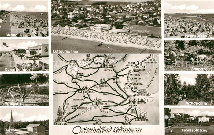 Kellenhusen Ostseebad Fliegeraufnahme Kirche Wildpark