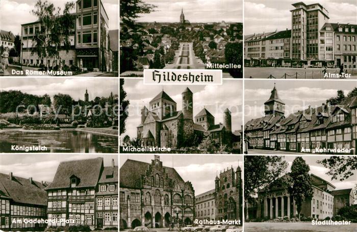 Hildesheim Michaeliskirche Rathaus Markt Roemermuseum