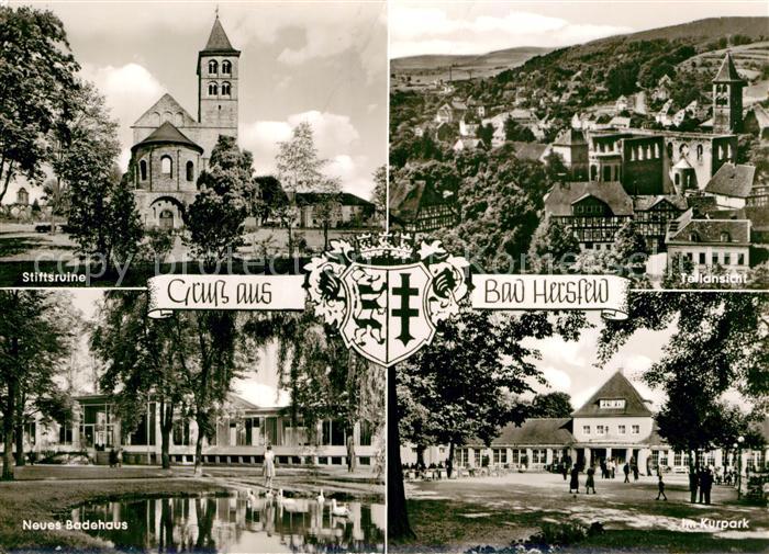 Bad Hersfeld Stiftsruine Kurpark neues Badehaus