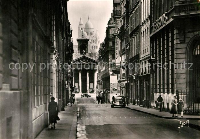 Paris Rue Laffitte Eglise N-D de Lorette Basilique du Sacre-Coeur