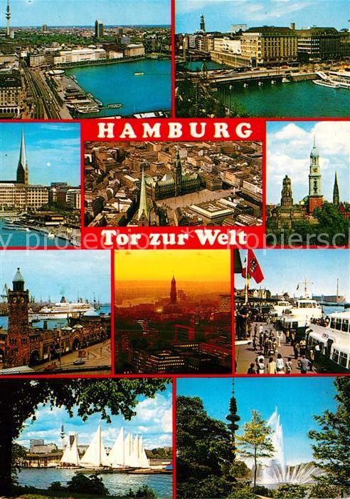 Hamburg Hafen Bahnhof Fliegeraufnahme