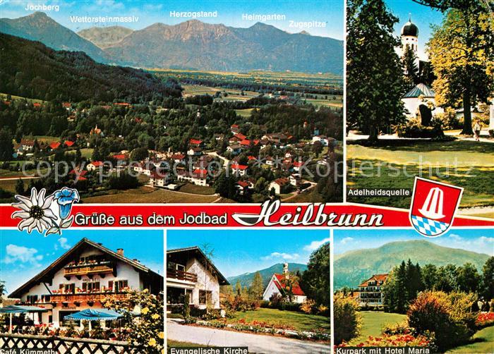 Bad Heilbrunn Adelheidsquelle Hotel Maria Evangelische Kirche