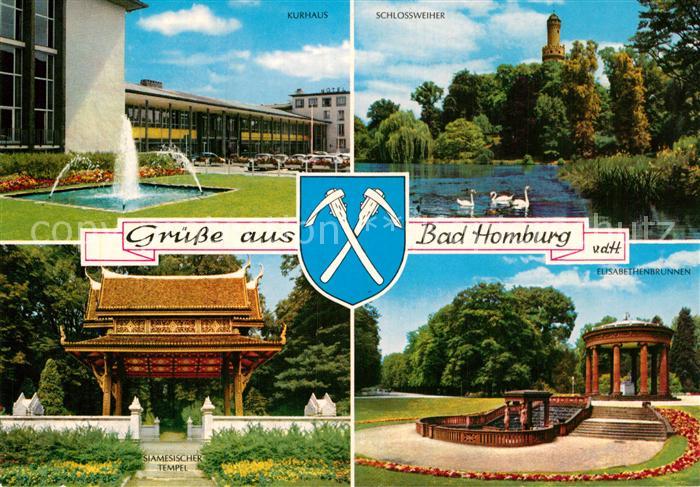 Bad Homburg Kurhaus Schlossweiher Elisabethenbrunnen Siamesischer Tempel