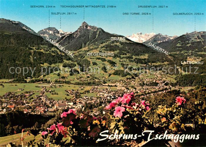 Schruns Vorarlberg TSchagguns Drusenfluh Golmerhoch Seehorn