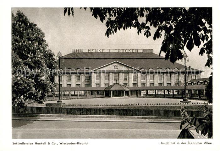 Biebrich Wiesbaden Sektkellereien Henkell Hauptfront