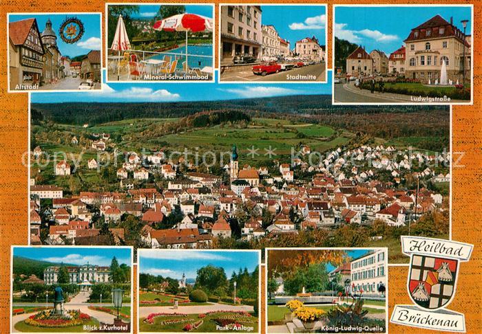 Brueckenau Bad Park-Anlage Koenig-Ludwig-Quelle Kurhotel Stadtmitte