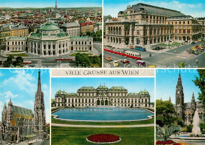 Wien Burgtheater Saatsoper Stephansdom Schloss Belvedere