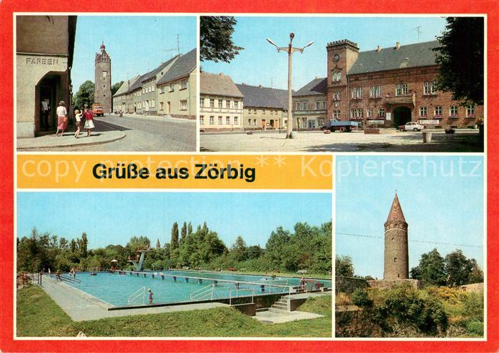 Zoerbig Hallescher Turm Rathaus Schlossturm