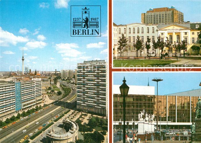 BERLIN  CITY Leipziger Strasse Deutscher Theater Palast der Republik