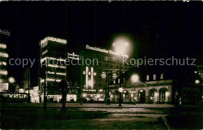 Frankfurt Main Hauptwache Nachtaufnahme