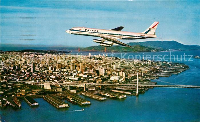 San Francisco California United Airlines C8 Jet