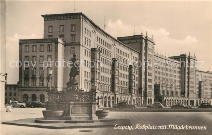 LEIPZIG Sachsen Rossplatz Maegdebrunnen
