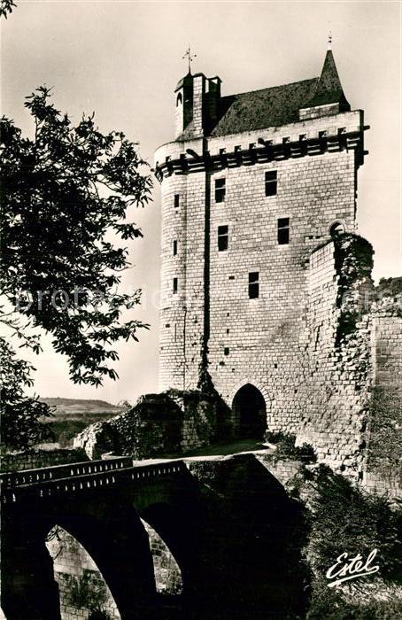 Chinon Indre et Loire Chateau Tour de Horloge Pont