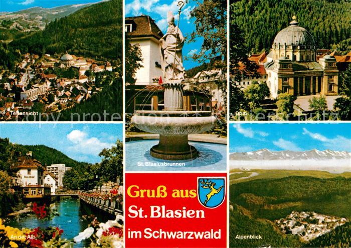 St Blasien An der Alb Alpenblick Sankt Blasiusbrunnen Sankt Blasiuskirche