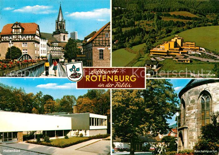 Rotenburg Fulda Fuldabruecke Bundesschule Hallenbad Kirche