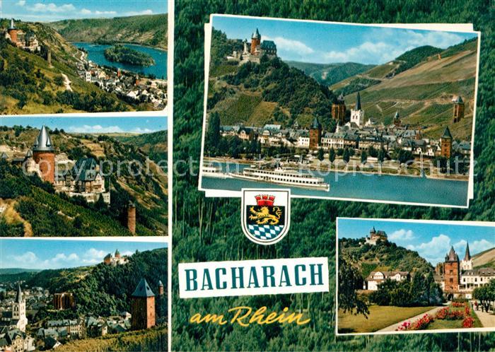 Bacharach Rhein Schloss Panorama Park