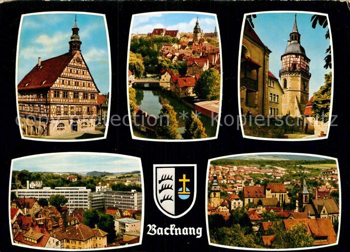 Backnang Rathaus Murrpartie Stadtturm Telefunken Werke Stadtmitte