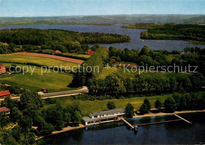 Ploen See Fliegeraufnahme Hotel Restaurant Cafe Strandklause