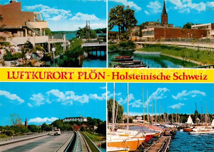 Ploen See Bootsanlegestelle Hafen Stadtansichten