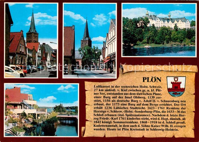 Ploen See Klosterstrasse Luebecker Strasse Kirche Schloss Schwentinehaus