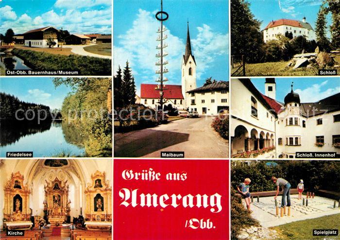 Amerang Schloss Maibaum Friedelsee Kirche