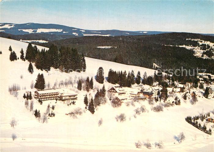 Altglashuette Schwarzwald Fliegeraufnahme Winter