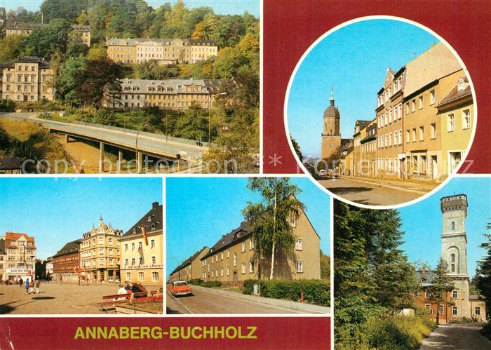 Annaberg-Buchholz Erzgebirge Poehlberg Annenkirche Panorama