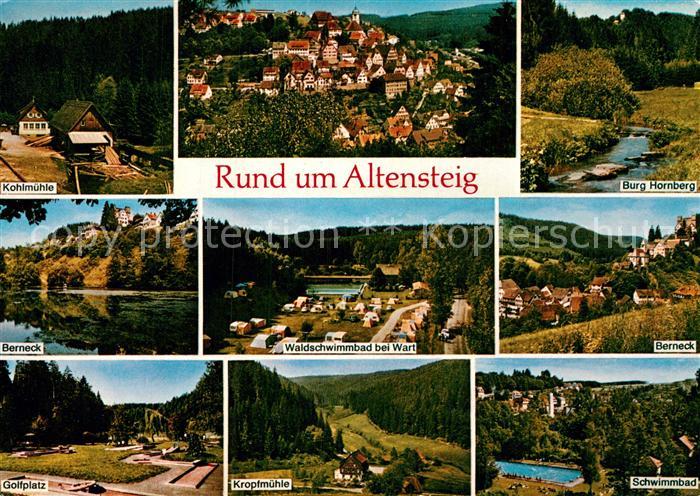 Altensteig Schwarzwald Burg Hornberg Berneck Golfplatz Schwimmbad