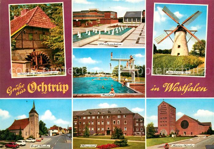 Ochtrup Muehle am Berg Marienkirche Hospital Evangelische Kirche