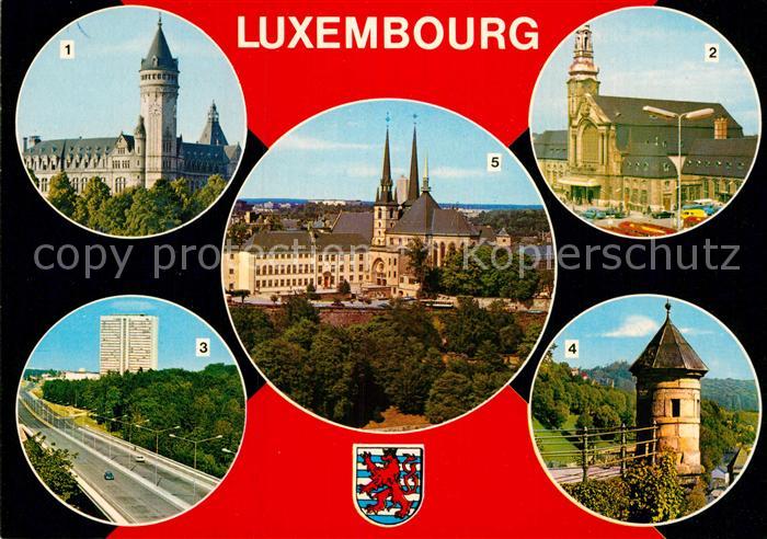 LUXEMBOURG  Luxemburg Schloss Hauptbahnhof Kathedrale Bruecke Grand Charlotte