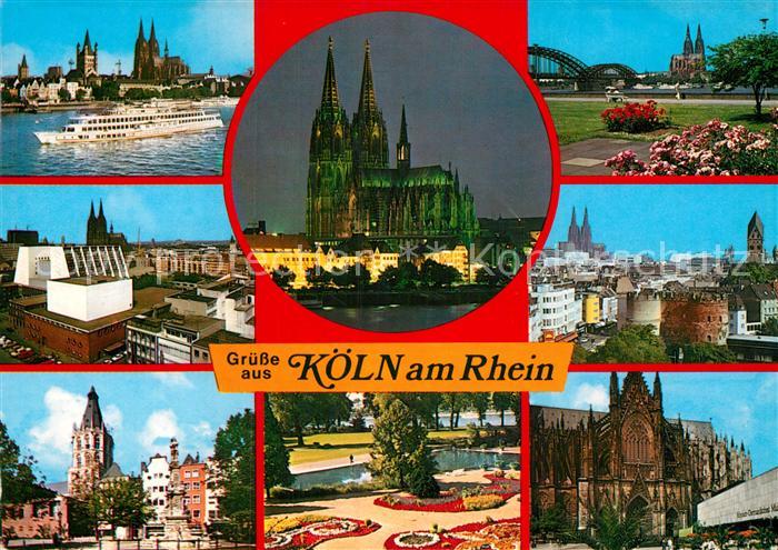 Koeln Rhein Dom Parkanlagen Obernterrassen