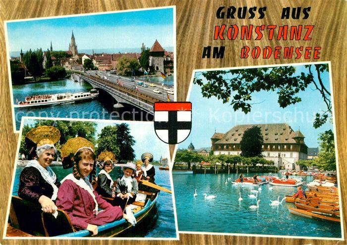 Konstanz Bodensee Trachtengruppe Bootsanlegestelle