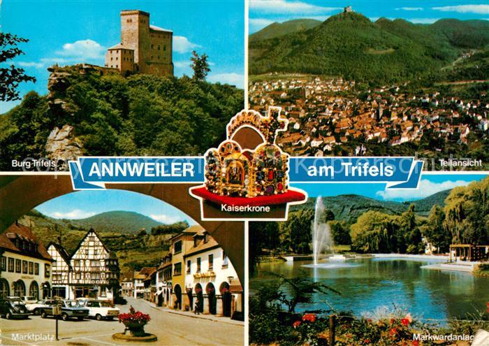 Annweiler Trifels Kaiserkrone Marktplatz Burg