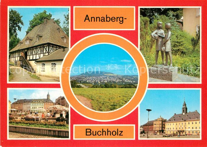 Annaberg-Buchholz Erzgebirge Frohnnauer Hammer Markt Rathaus