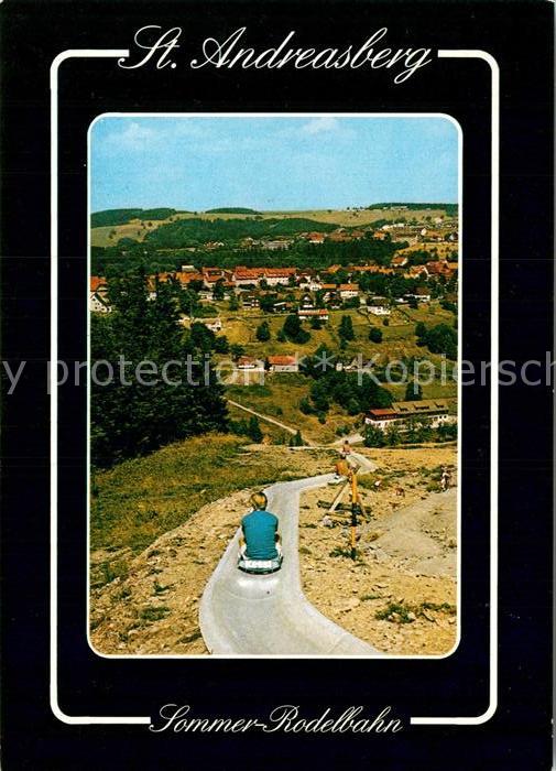 Andreasberg Harz St Sommer Rodelbahn