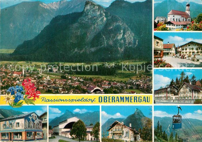 Oberammergau Seilbahn Kirche Panorama