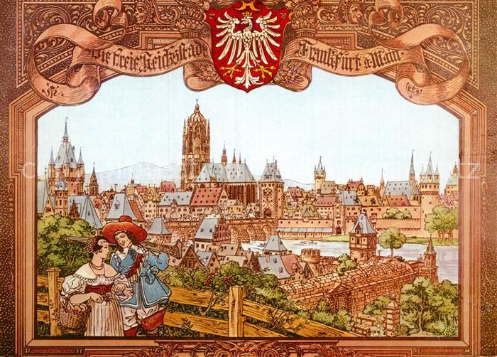 Frankfurt Main Panorama Alt Frankfurt