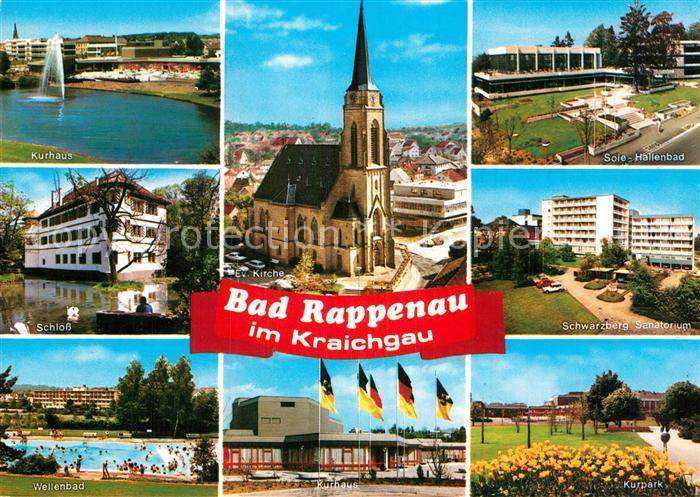 Bad Rappenau Kurhaus Schloss Sole Hallenbad Kurpark Schwarzberg Sanatorium