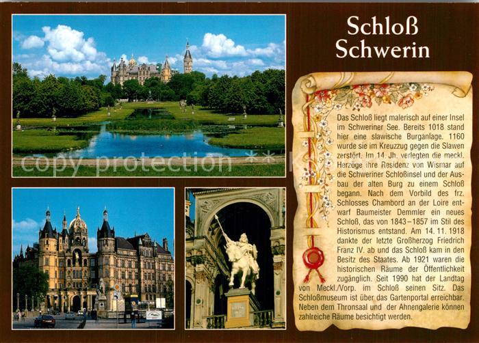 Schwerin Mecklenburg Schloss Denkmal