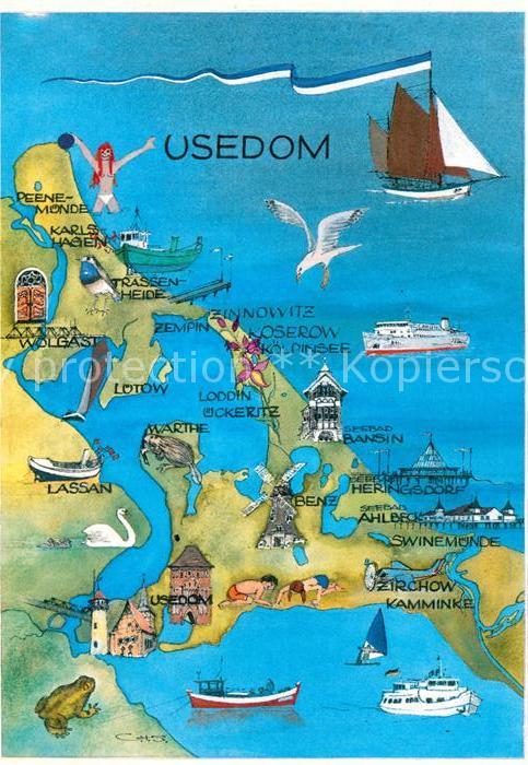 Usedom Panoramakarte