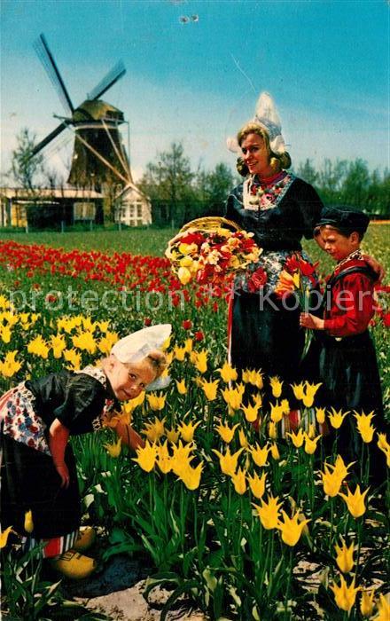 Trachten Holland Blumen Windmühle